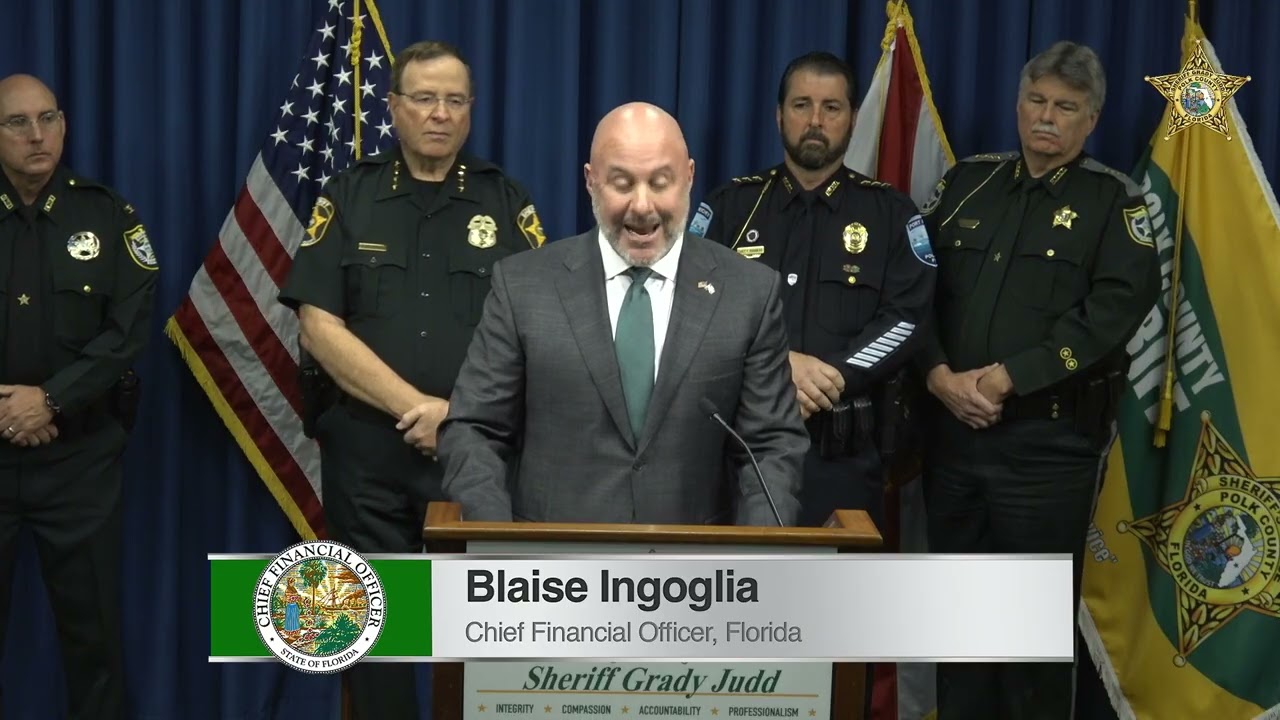 Florida's CFO Blaise Ingoglia awards funds to assist with Immigration Enforcement (January 15, 2026)