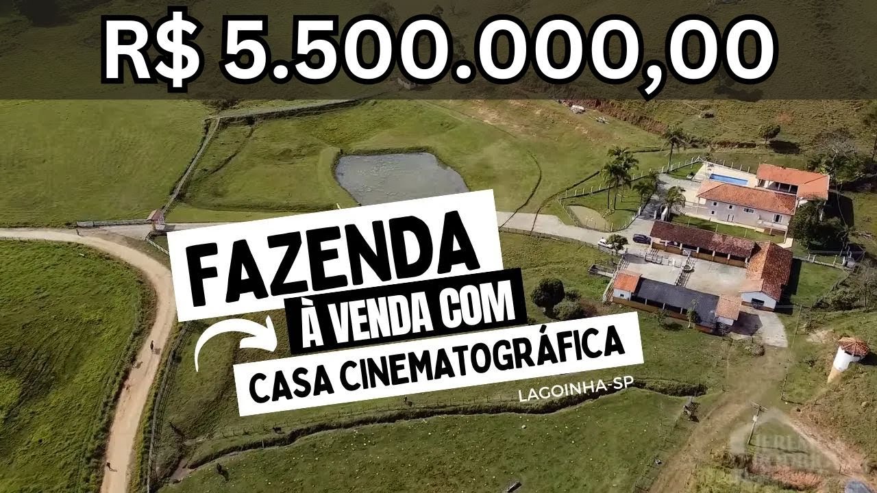 FAZENDA à Venda em LAGOINHA - SP - 96,8 Hectares -  R$ 5.500.000,00 | ESPETACULAR