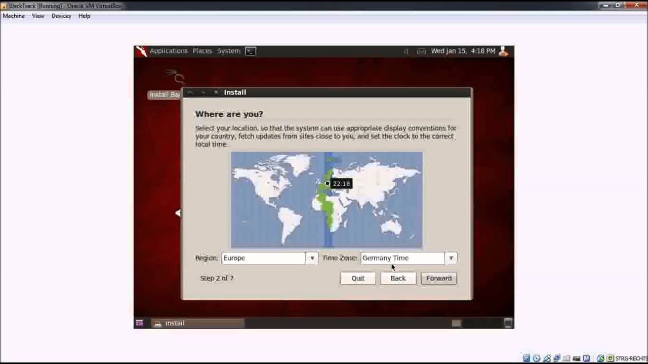 How to install Linux(BackTrack) on the Virtal Machine?
