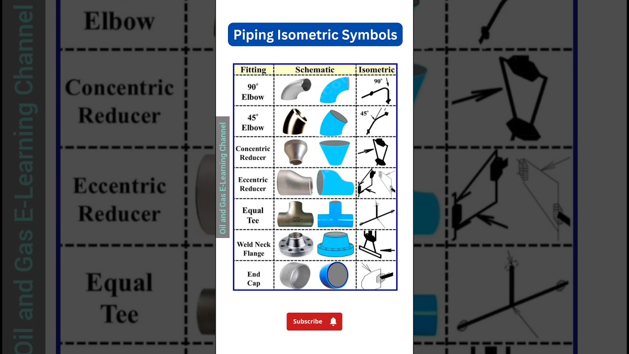 Piping Isometric Symbols 📖| #shorts #pipefitter #pipefitterinterview #piping