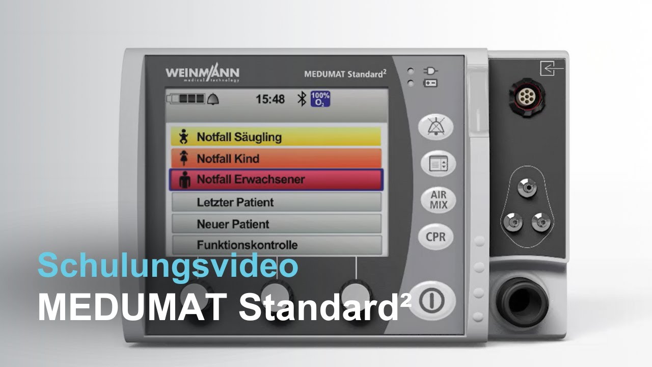 MEDUMAT Standard²: So bedienst du das Beatmungsgerät
