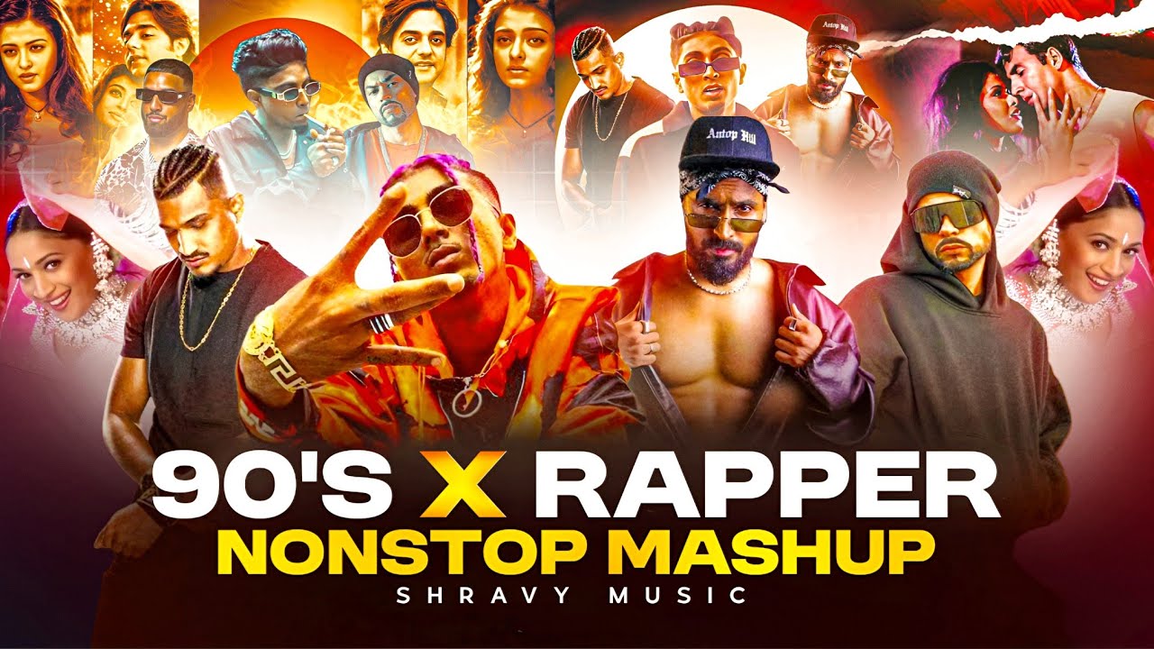 90's X Rapper Non Stop Mashup | Alka Yagnik | Mc Stan | Emiway | Devine | Bohemia | Shravy Music