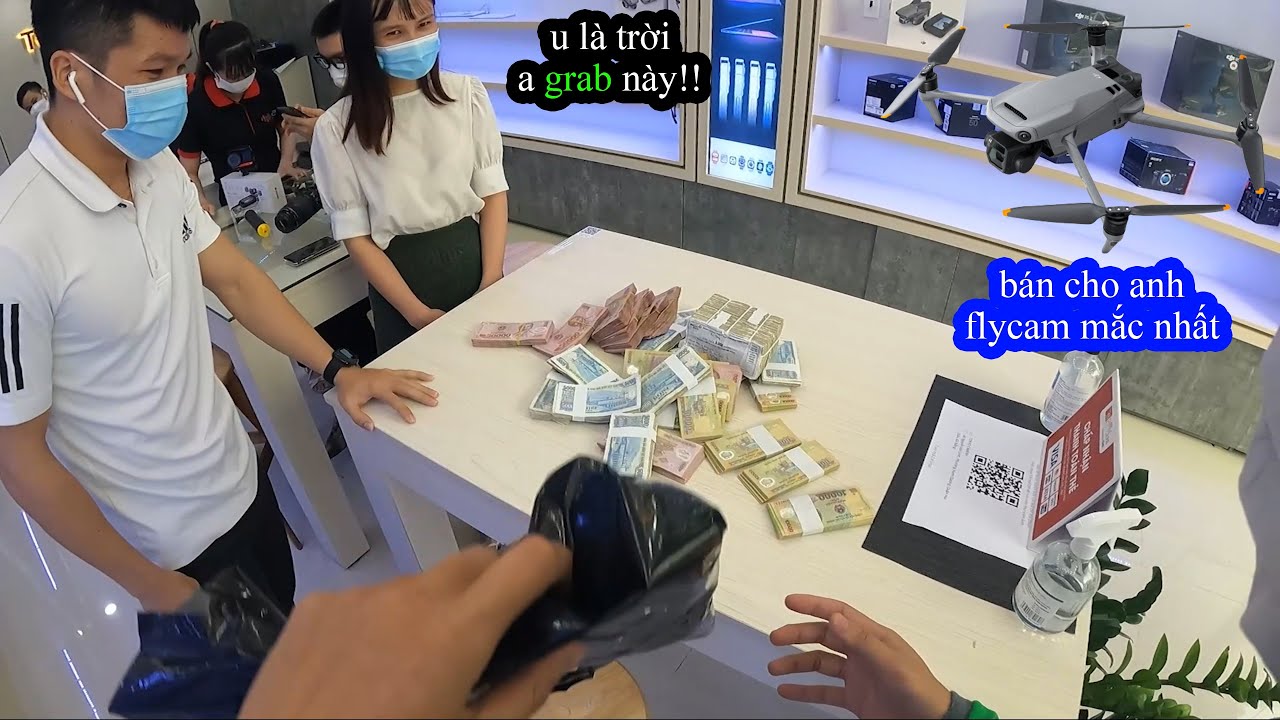 Grabike Cầm 70 Triệu Tiền Lẻ Vào Tokyo Camera Mua Flycam và Cái Kết | GoGo TV