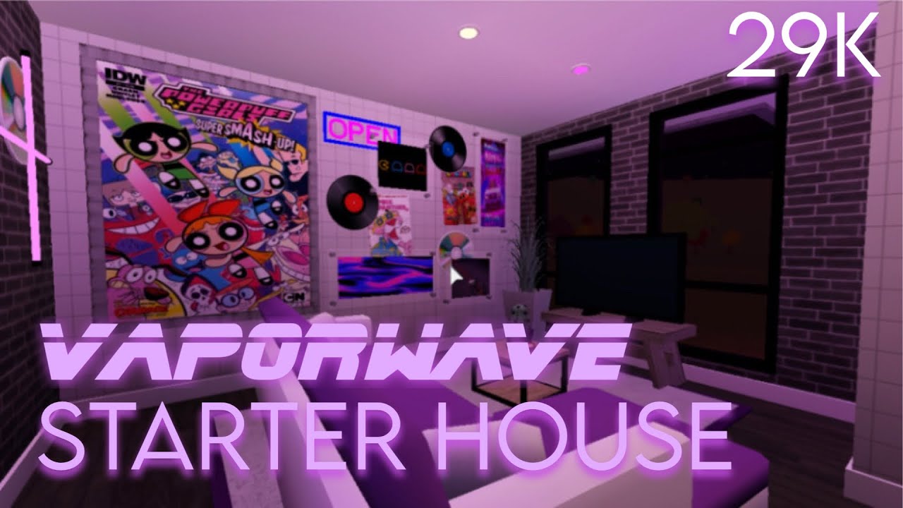 Roblox || Bloxburg: Vaporwave Starter House