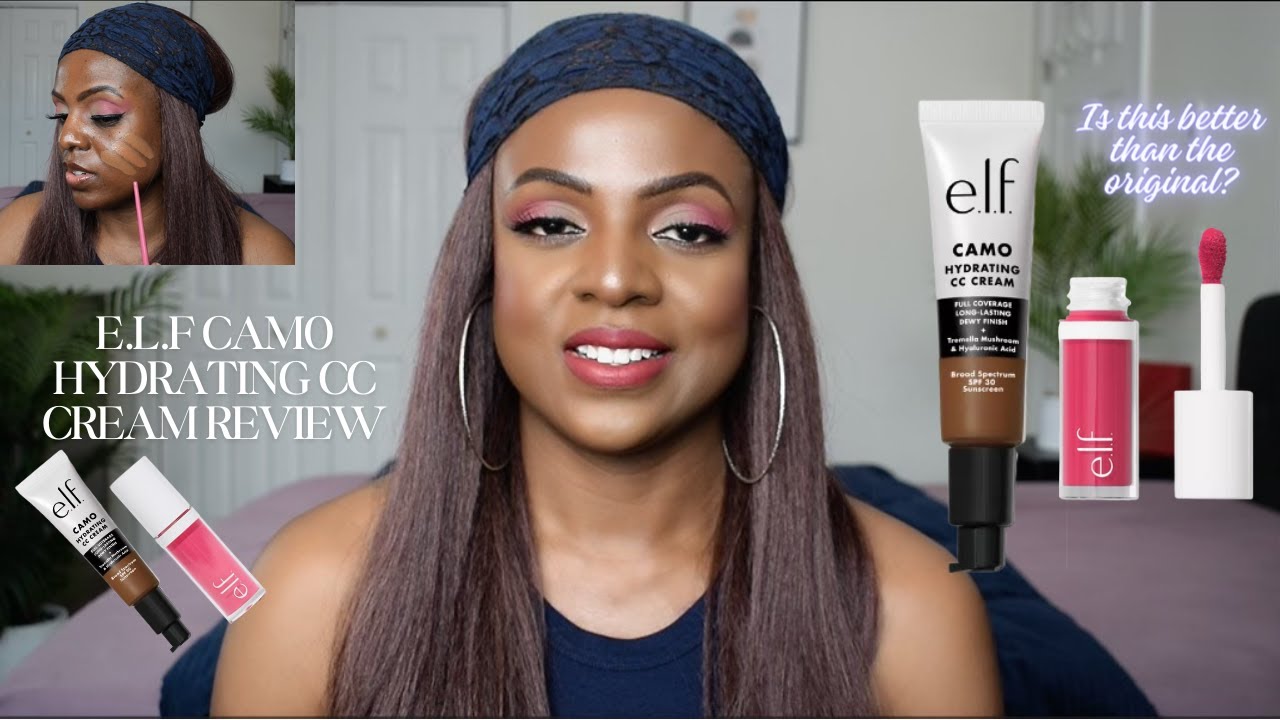 New! E.L.F. Camo Hydrating CC Cream SPF 30 | Review | Side by Side Shade Comparison | Wear Test