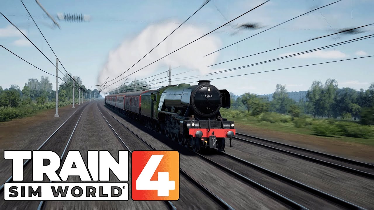 Den Weltrekord wiederholen - 160 km/h mit der Flying Scotsman Dampflok / TSW 4