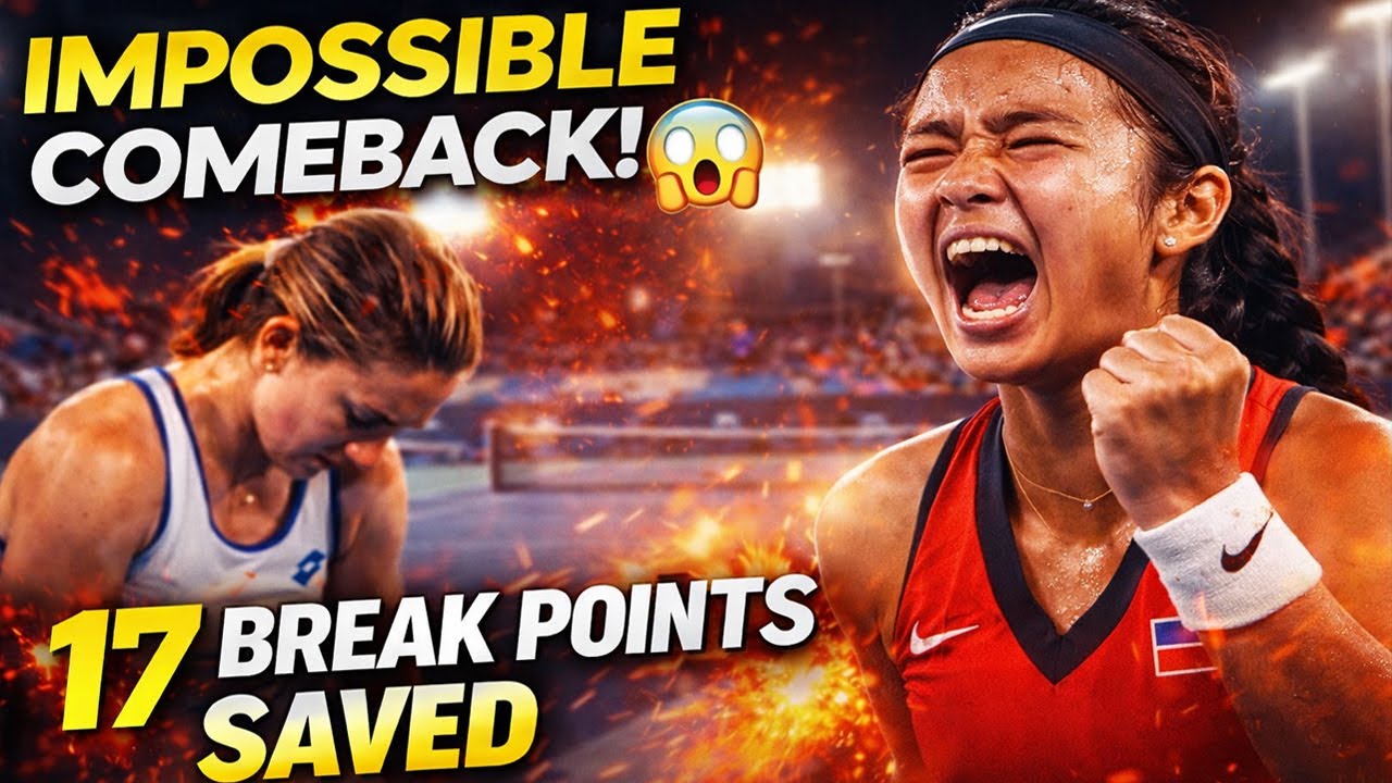 THE IMPOSSIBLE COMEBACK Eala Survives 17 Break Points to Shock Sasnovich!