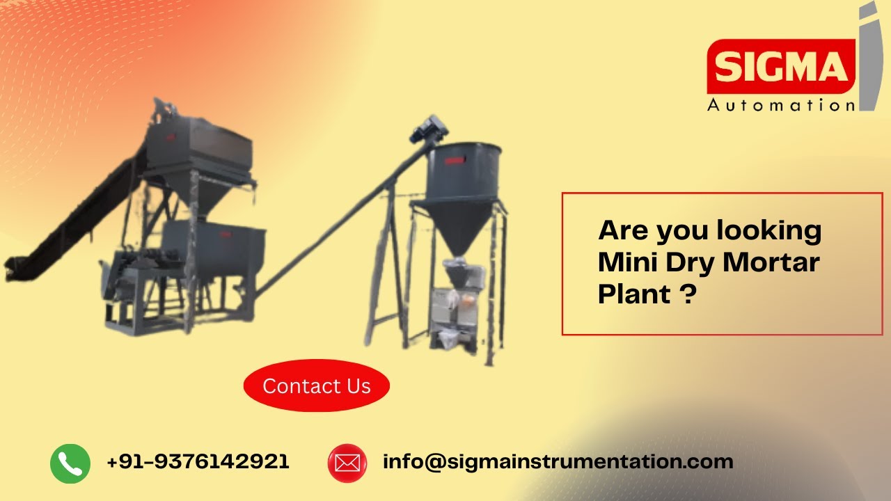 Mini Dry Mortar Plant | #sigmaautomation #minidrymortarplant
