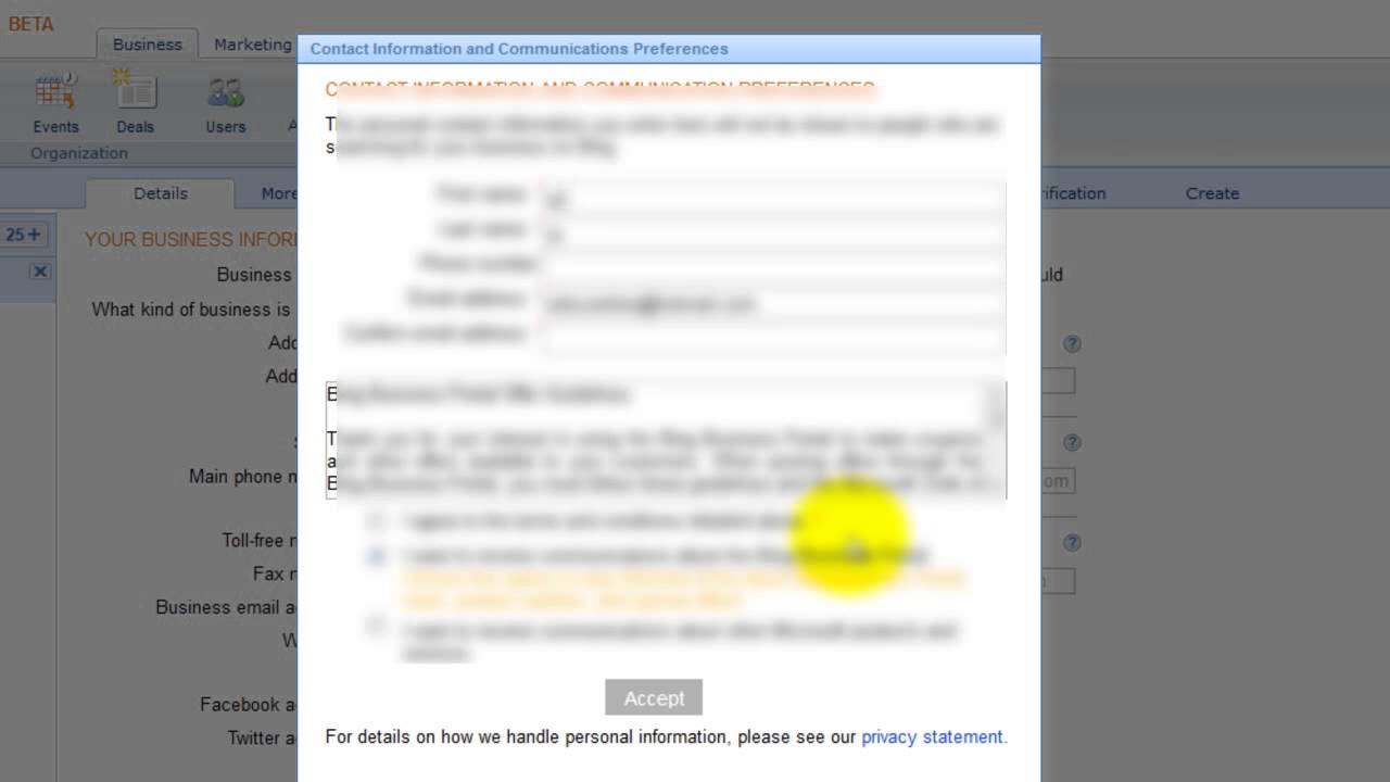 How to Setup a Bing Local Account (949)306-6438