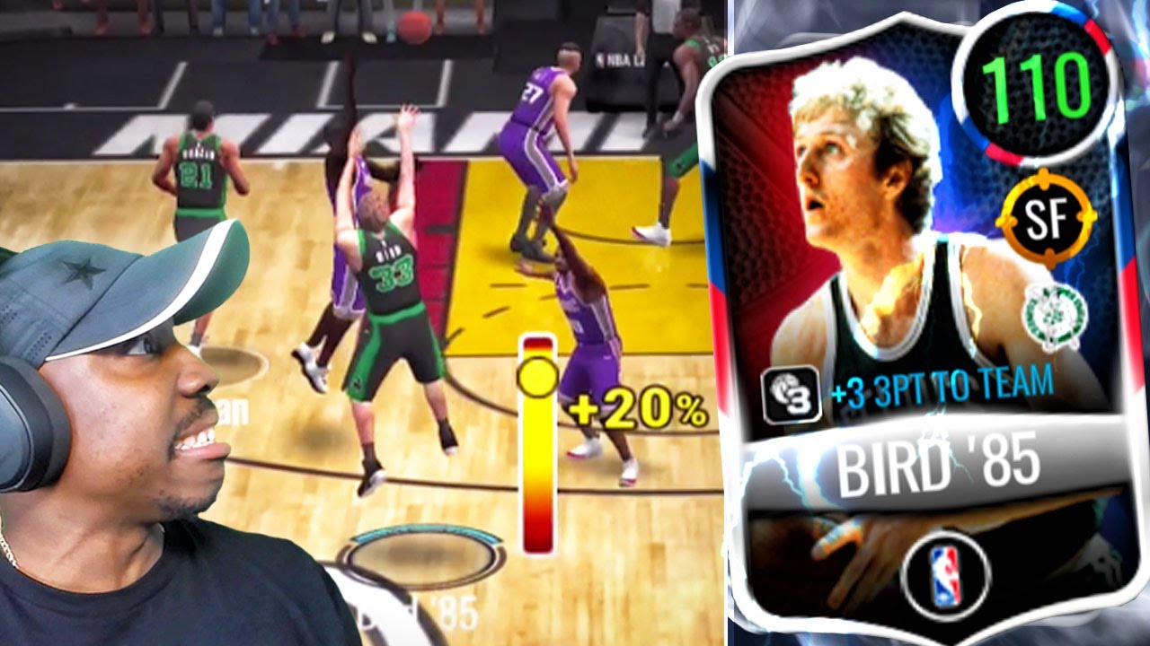 110 OVR LARRY BIRD SHOOTING DEEP 3-POINTERS! NBA Live Mobile 20 Season 4 Gameplay Ep. 85