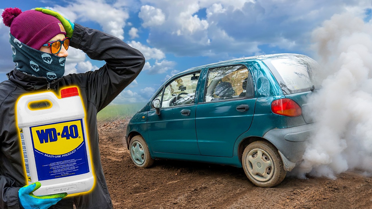 Zalaliśmy Matiza WD40 zamiast benzyny i efekt nas zaskoczył!