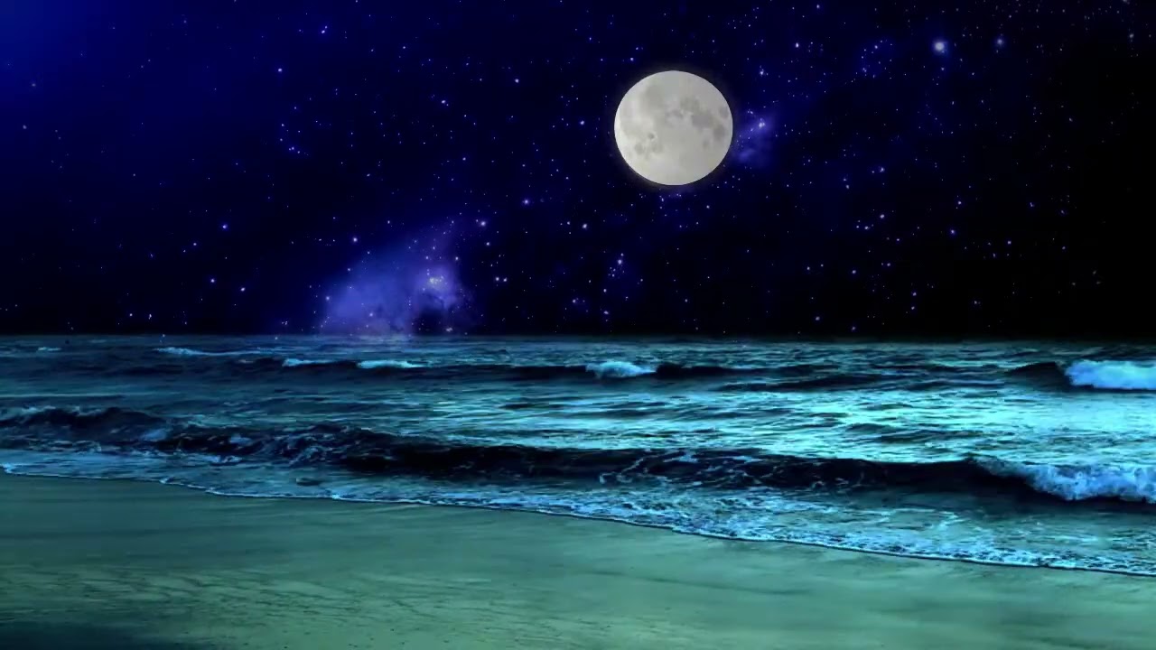 Cold Night Ocean Waves🌙 Deep Sleep for 8 Hours