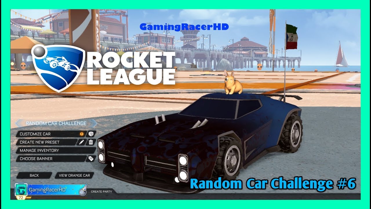Rocket League - Random Car Challenge #6 - With GamingRacerHD! [1080p 60FPS]