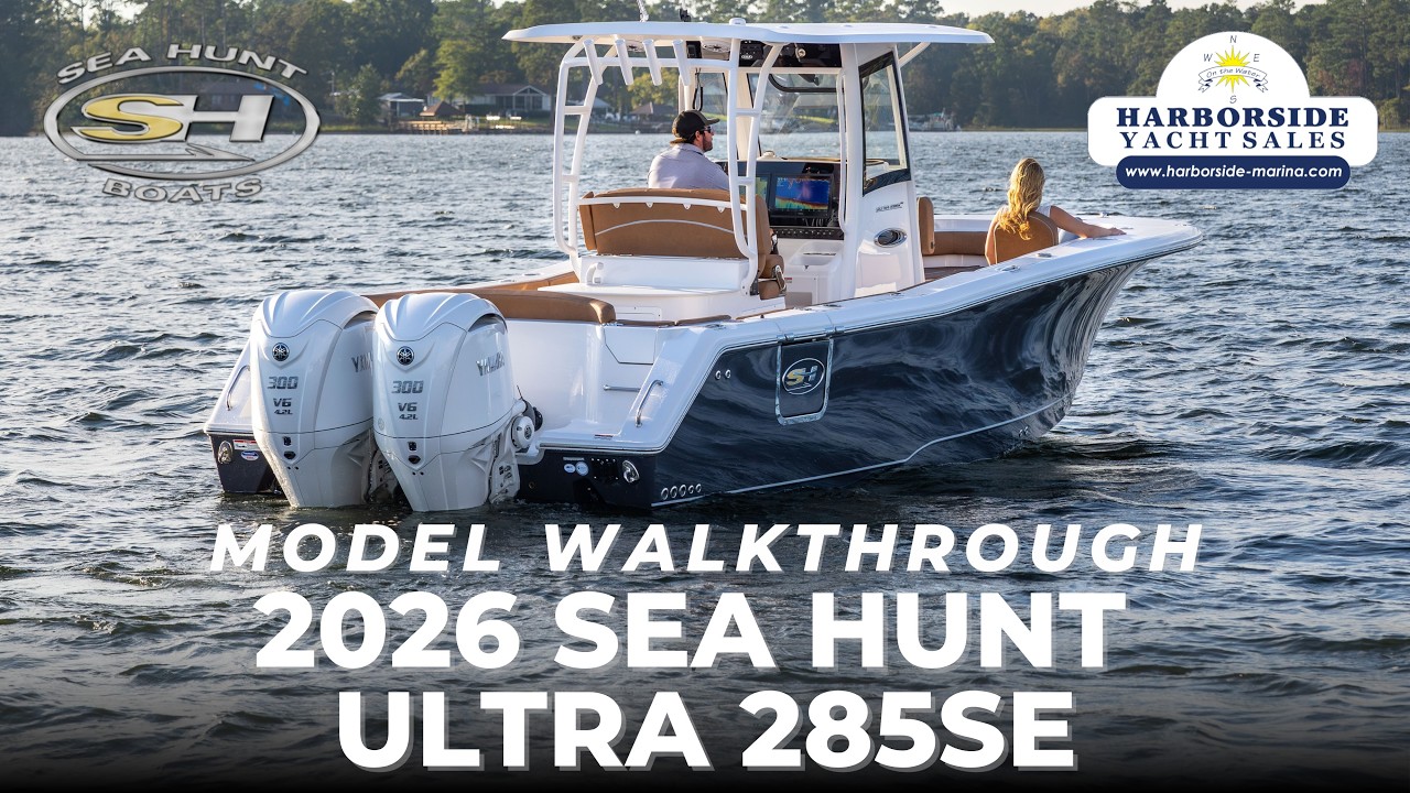 Катер Ultra 285 SE 2026 года от Sea Hunt | Полный обзор характеристик