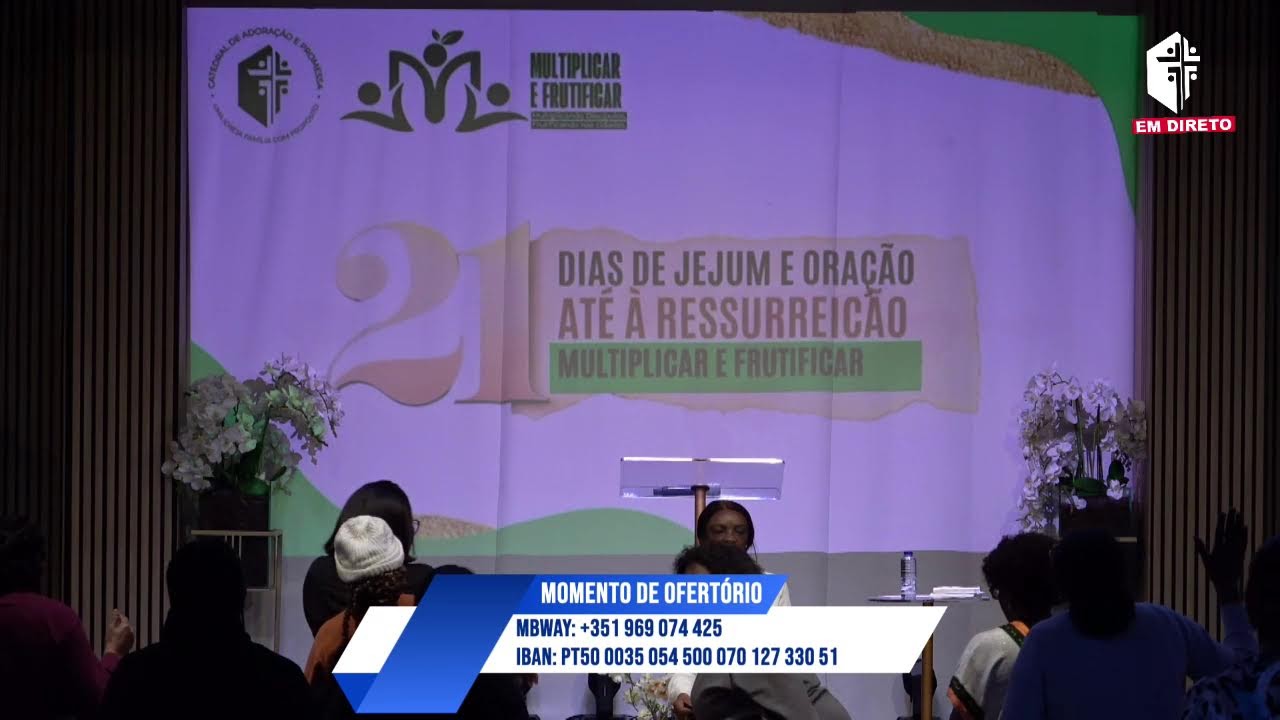 1º DIA DOS 21 DIAS DE JEJUM & ORAÇÃO (ATÉ Á RESSUREIÇÃO)