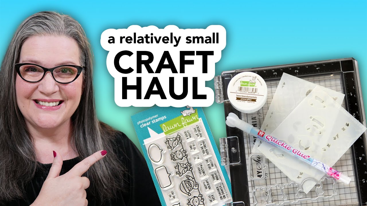 Craft hauls don't have to be HUGE to yield adorable handmade card results!