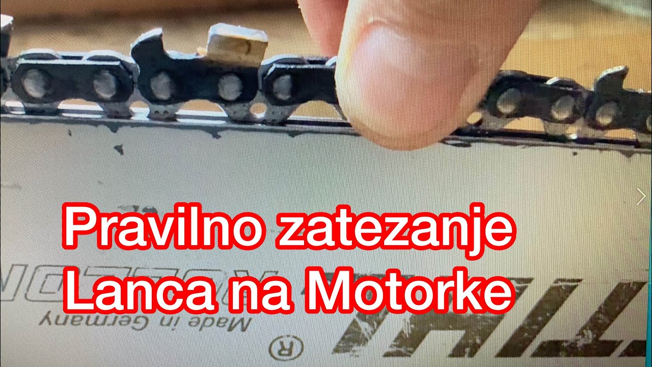 Pravilno zatezanje lanca na Motorne Testere! Koliko zatezanje je ispravno?