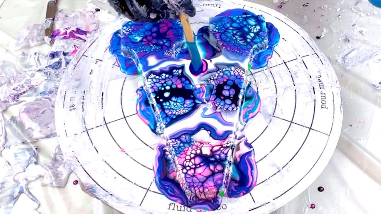 # 529 - Acrylic Pouring on Wood Letters! Check out the amazing results!