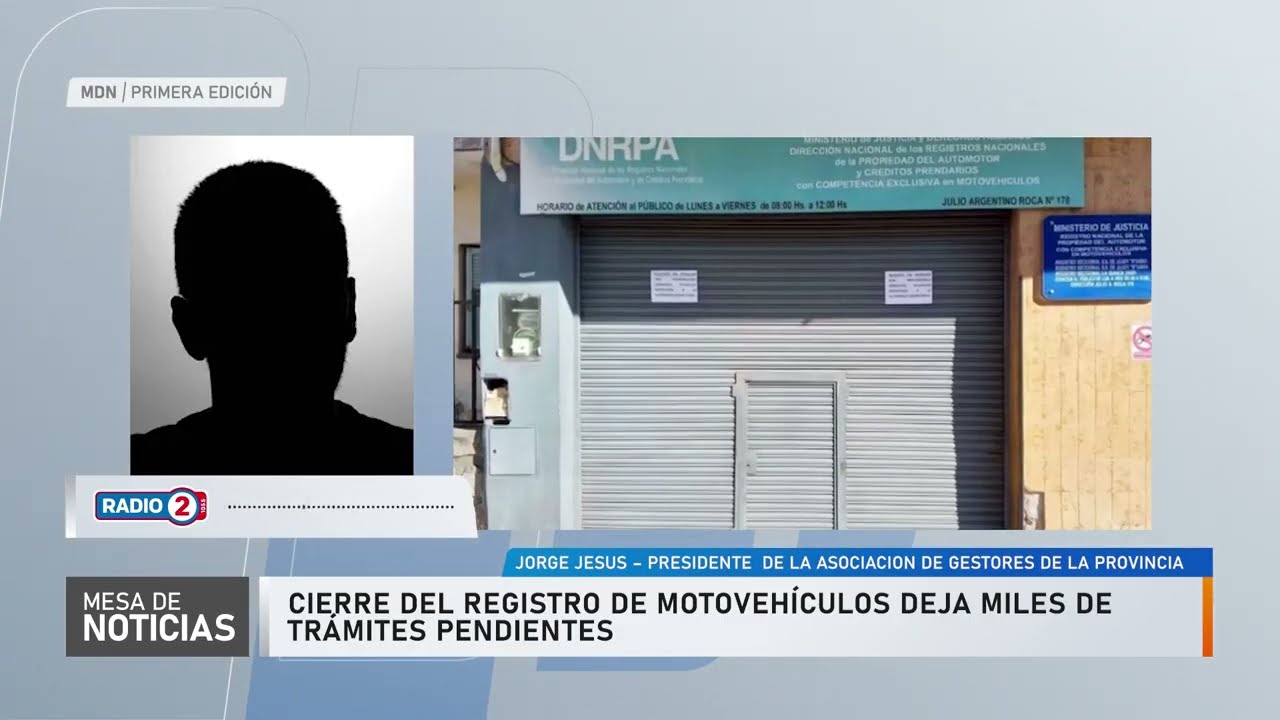 El cierre del Registro de Motovehículos dejó trámites pendientes y usuarios afectados
