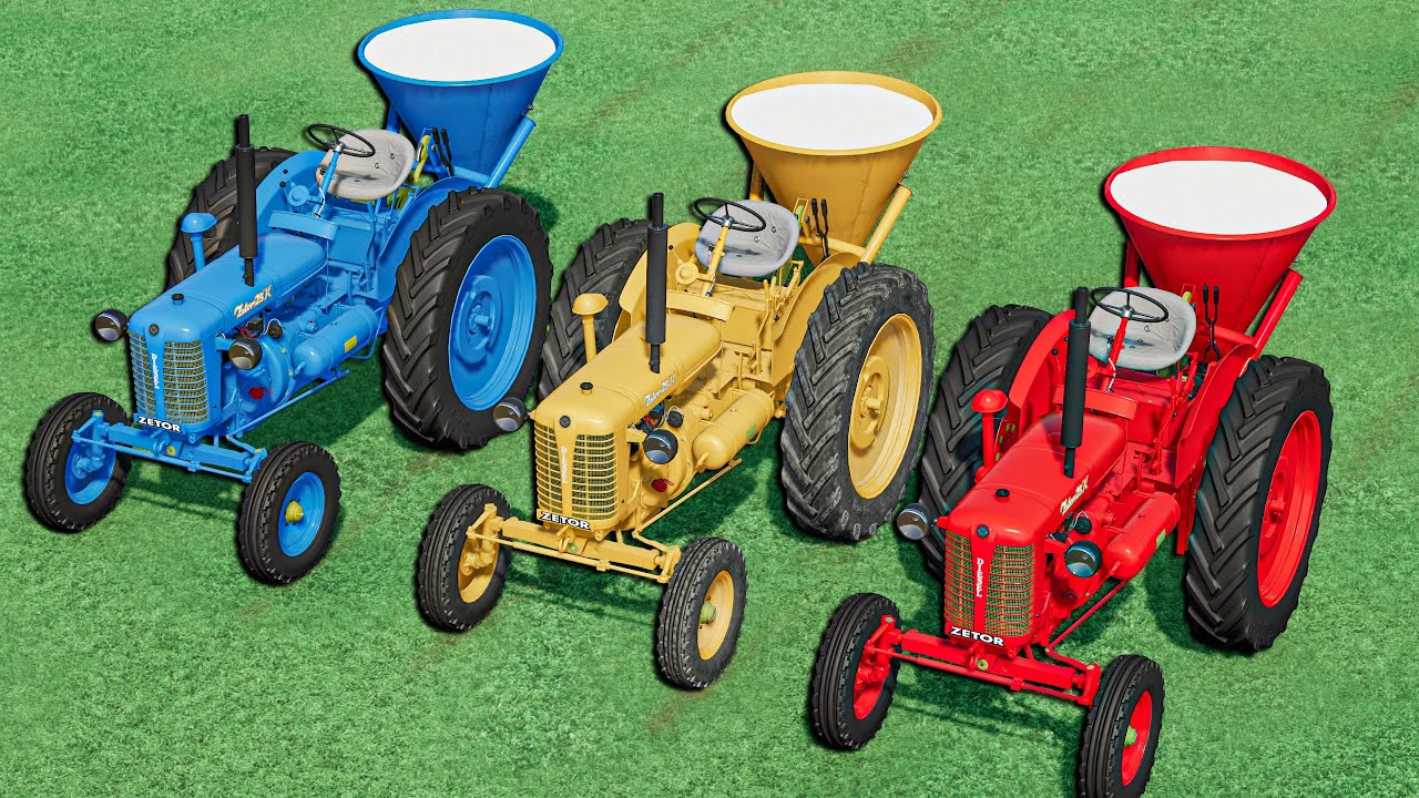 ZETOR MINI TRACTORS LIME TRANSPORT & FIELD WORK - FS25