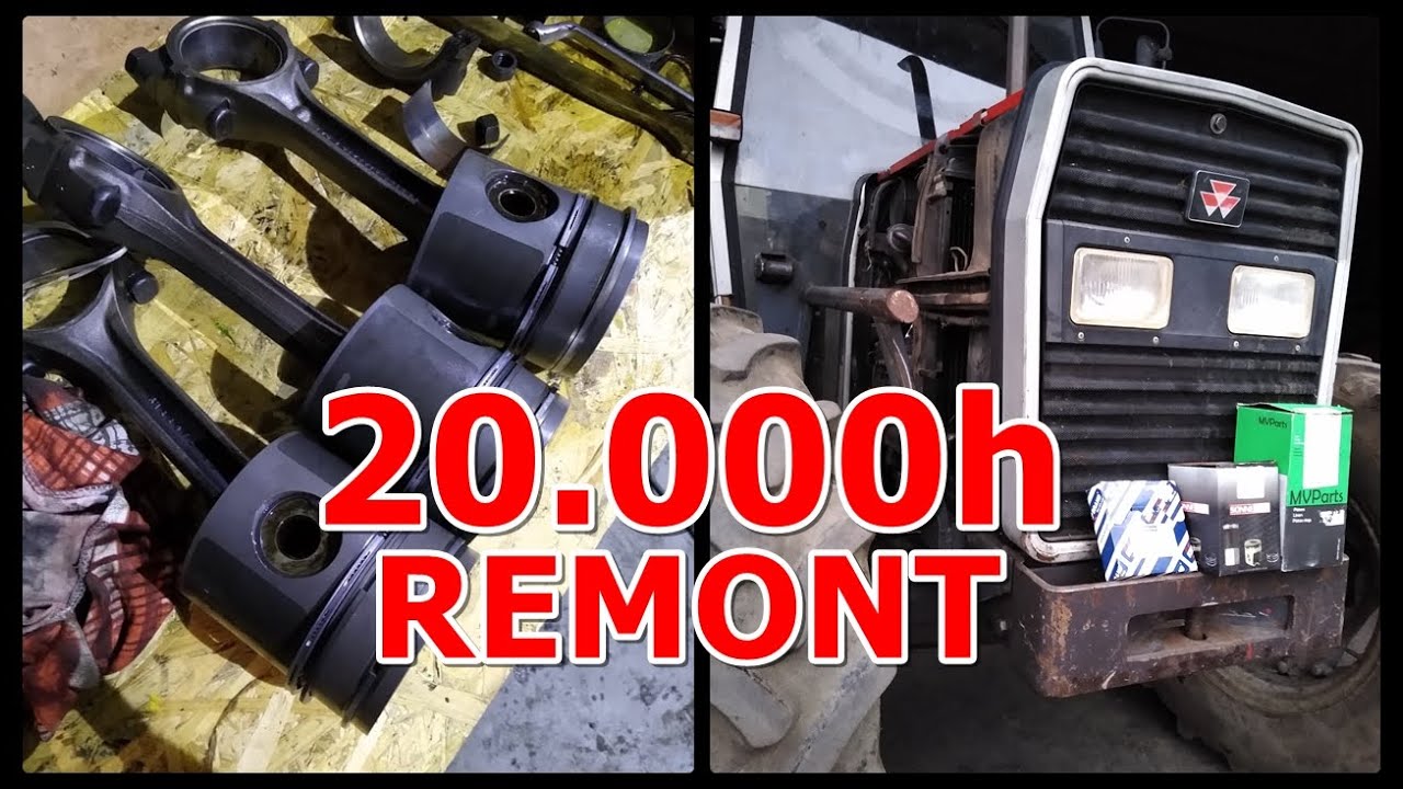 Remont Silnika Massey Ferguson 390T po 20,000MTG !!
