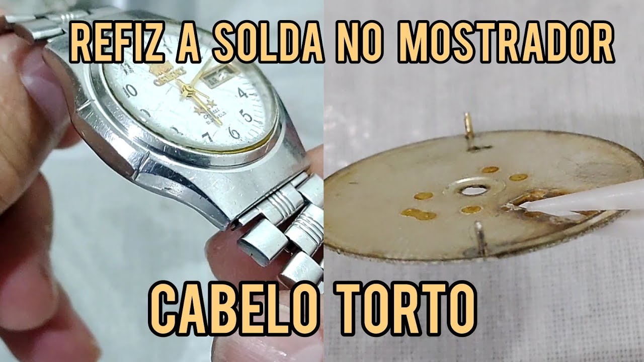 RE SOLDA DO MOSTRADOR - CALENDÁRIO SEMANAL DESLOCADO - REVISÃO - MANUAL DO RELOJOEIRO