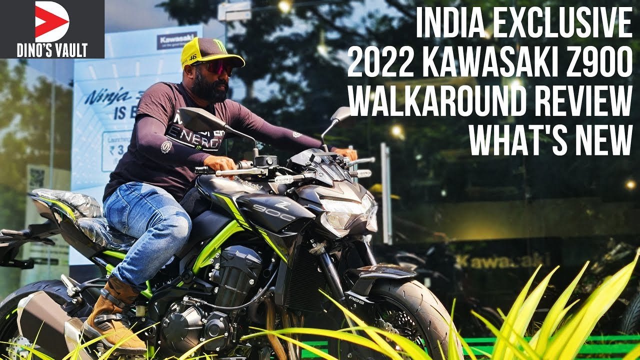 India Exclusive 2022 Kawasaki Z900 New Metallic Spark Black Walkaround Review Exhaust Sound