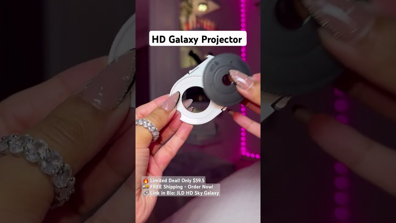 HD Galaxy Projector Lamp | Sky Night Light | Cosmic Galaxy Light for Bedroom & Home Decor #Dance