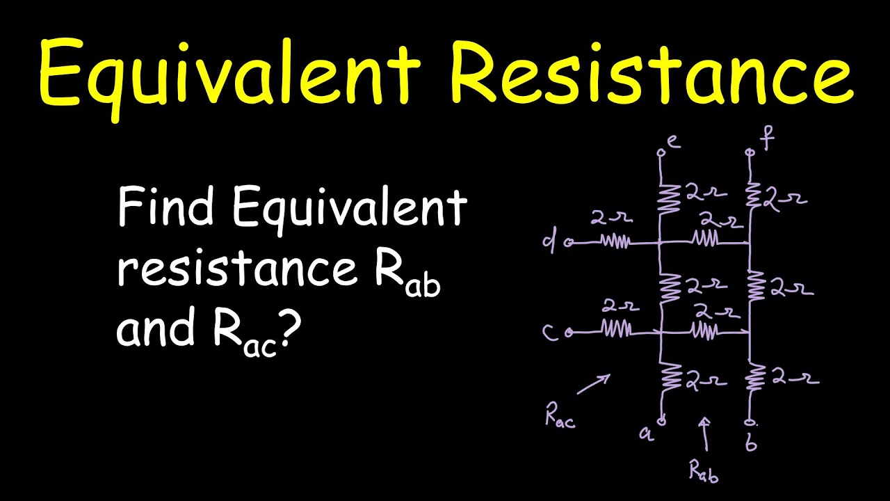 Equivalent resistance of electric circuit | how to find Thevenin equivalent resistance