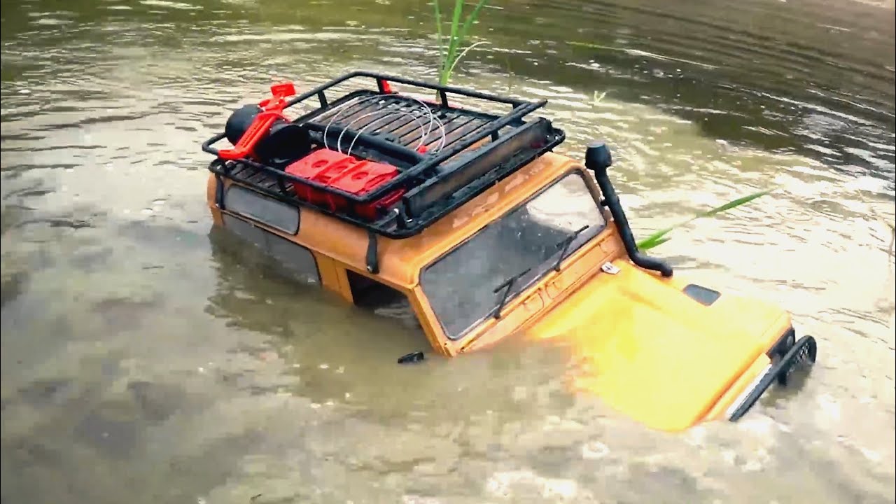 RC CAR ACTION UNDERWATER, MUD, SPEED - CAMEL TROPHY HARD OFFROAD