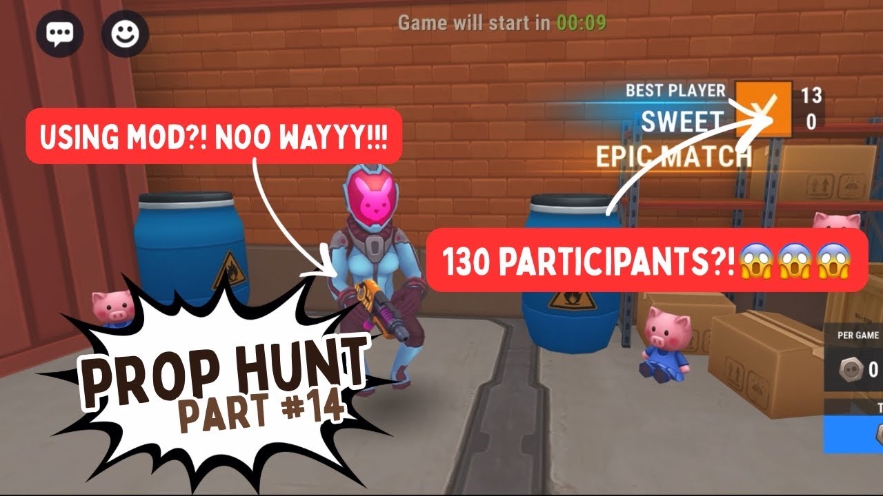 Prop Hunt part14 | MOD GAME?! HOW COME!😡
