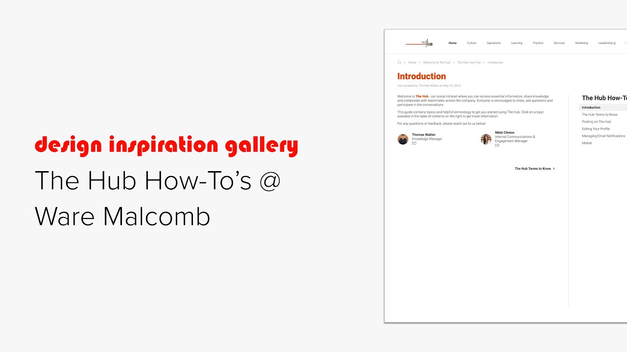 Ware Malcomb - Intranet 101