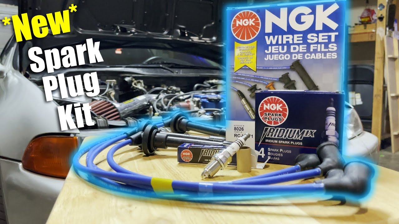 NGK Spark Plug Kit Install on my Honda Civic EG!!!