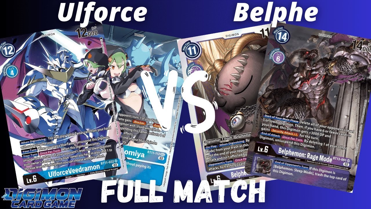 UlforceVeedramon VS Belphemon | Digimon Card Game | BT13 Versus Royal Knights