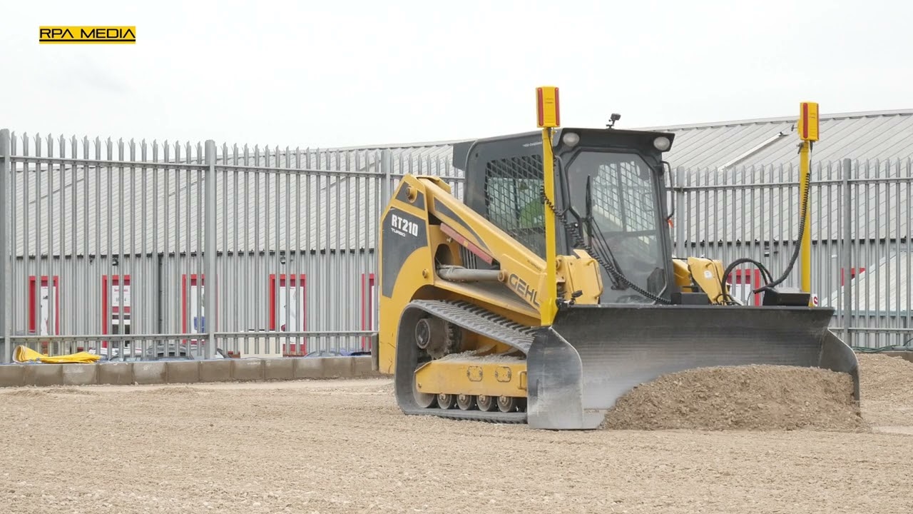 Gehl compact track loader with GPS grading box