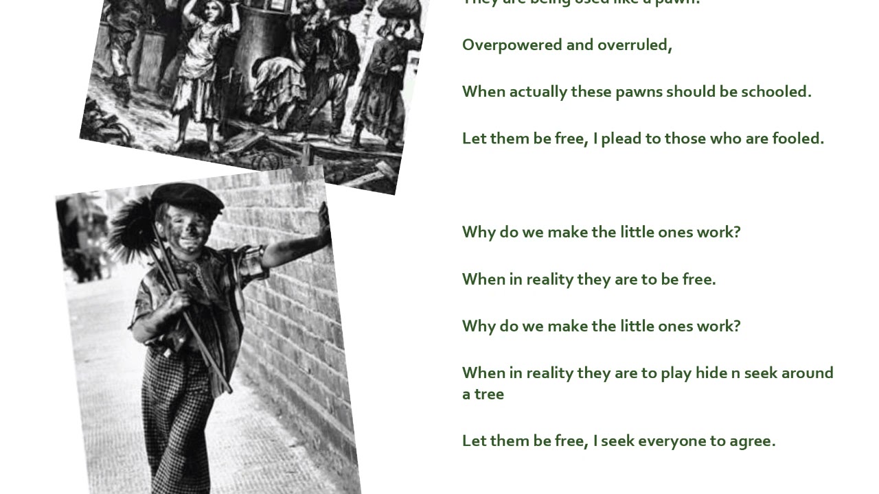 Child Labour Poems by ML Kingsley Students