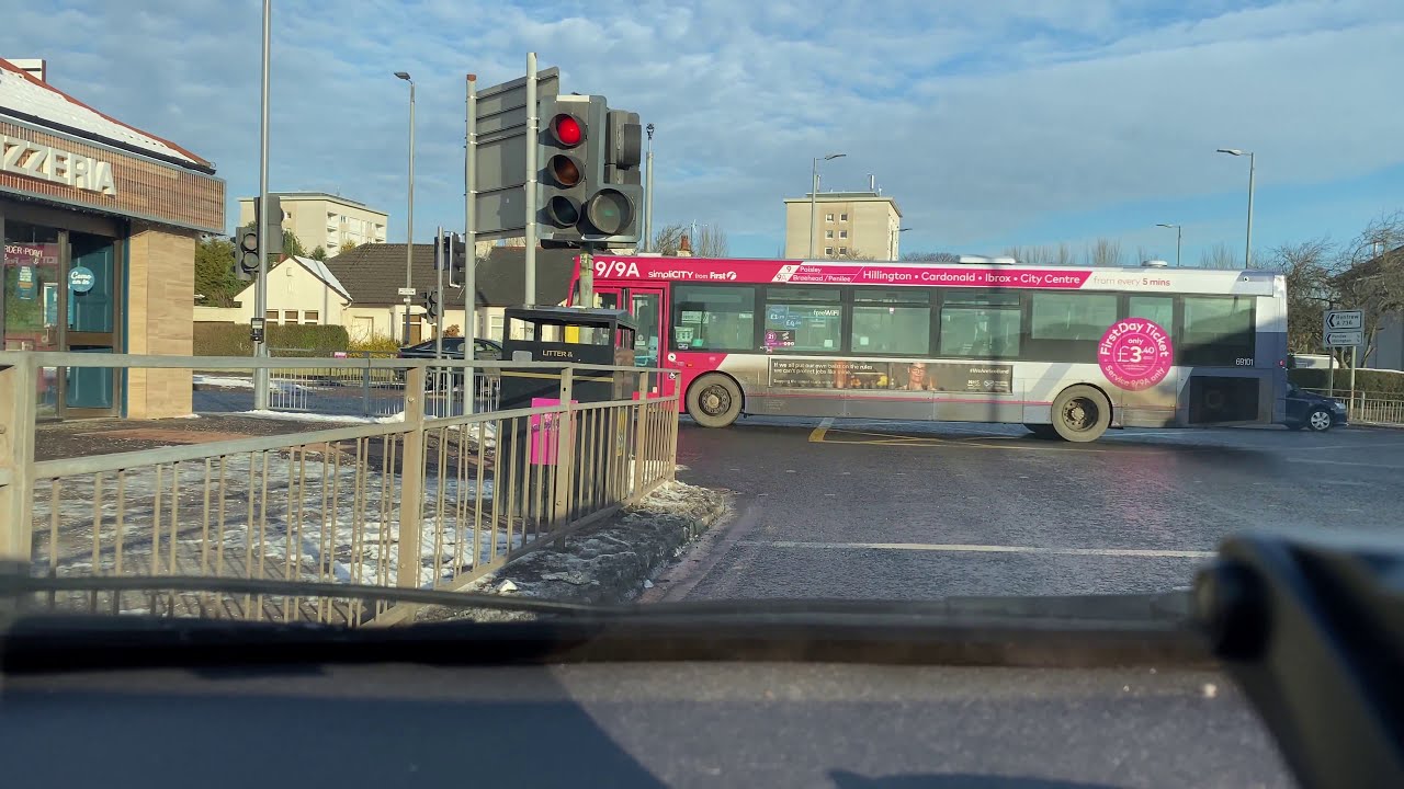Driving in Glasgow - Silverburn to Crookston - February 2021