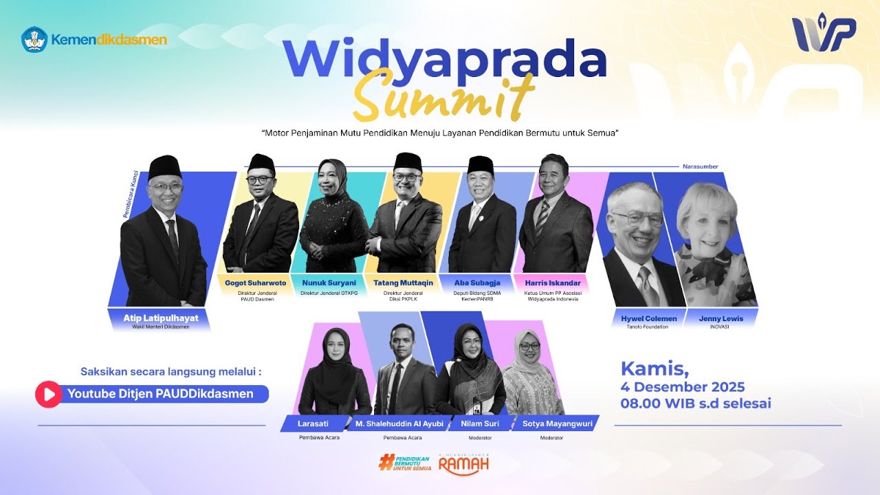 Widyaprada Summit 2025: Bersama Widyaprada, Mutu Pendidikan Terjaga