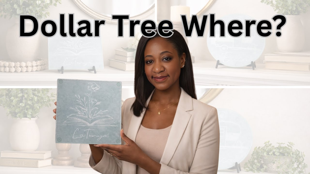 GENIUS Dollar Tree Glass Cutting Board Etch That Looks Expensive