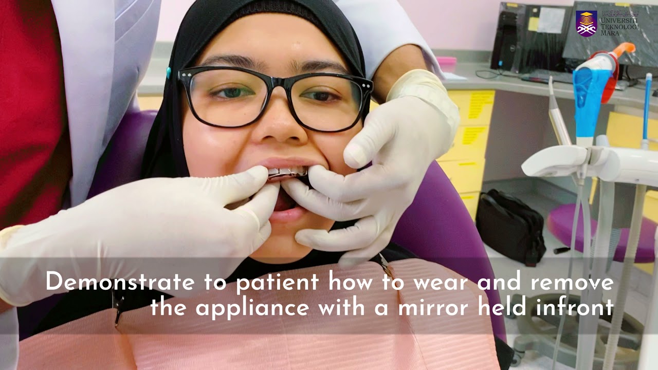 A guide to issuing the removable appliance