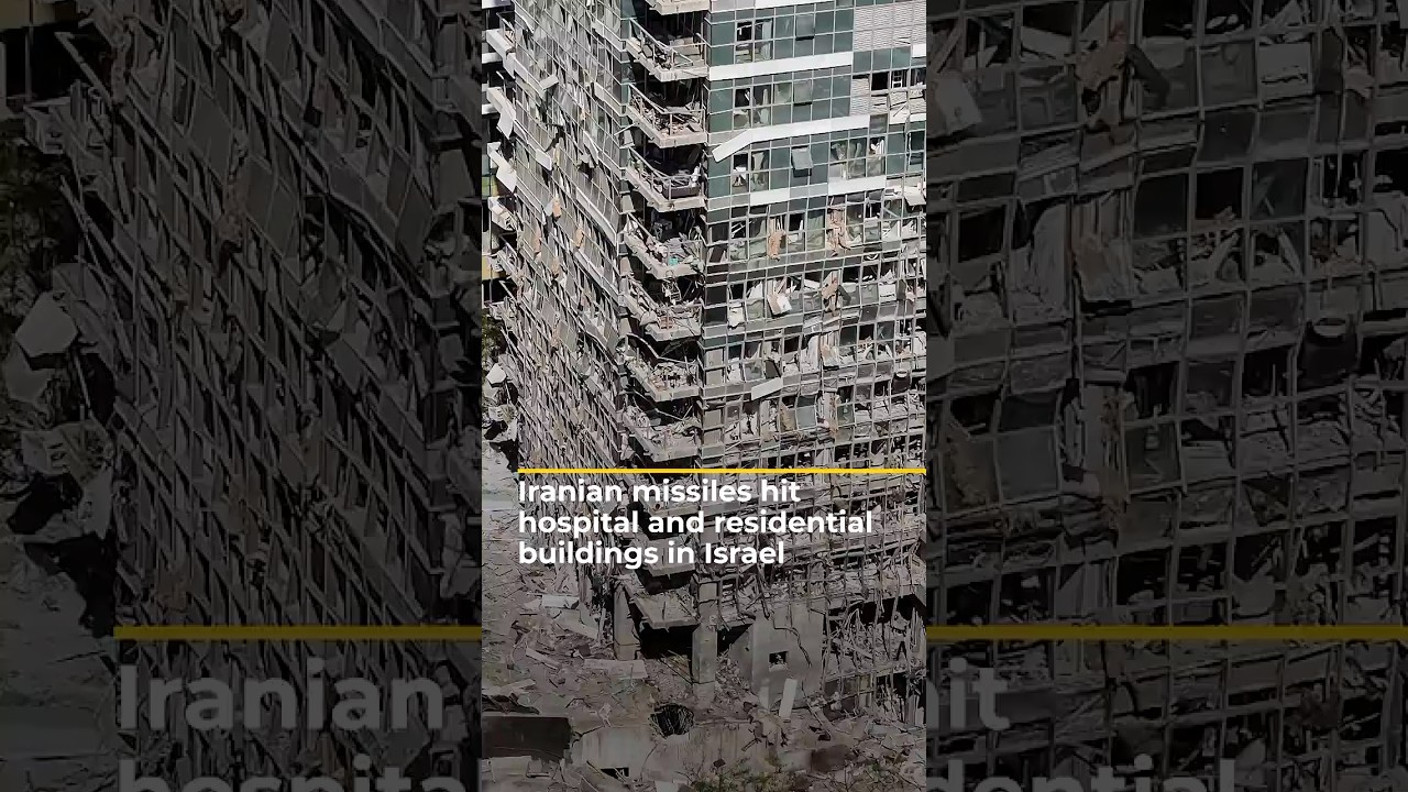 Iranian missiles hit hospital and residential buildings in Israel | AJ #shorts