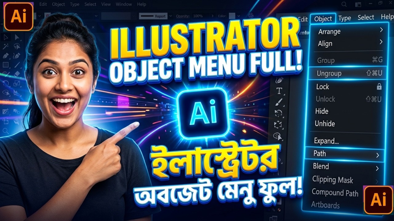 Illustrator Object Menu Full Tutorial | Adobe Illustrator | Illustrator Object Menu A to Z