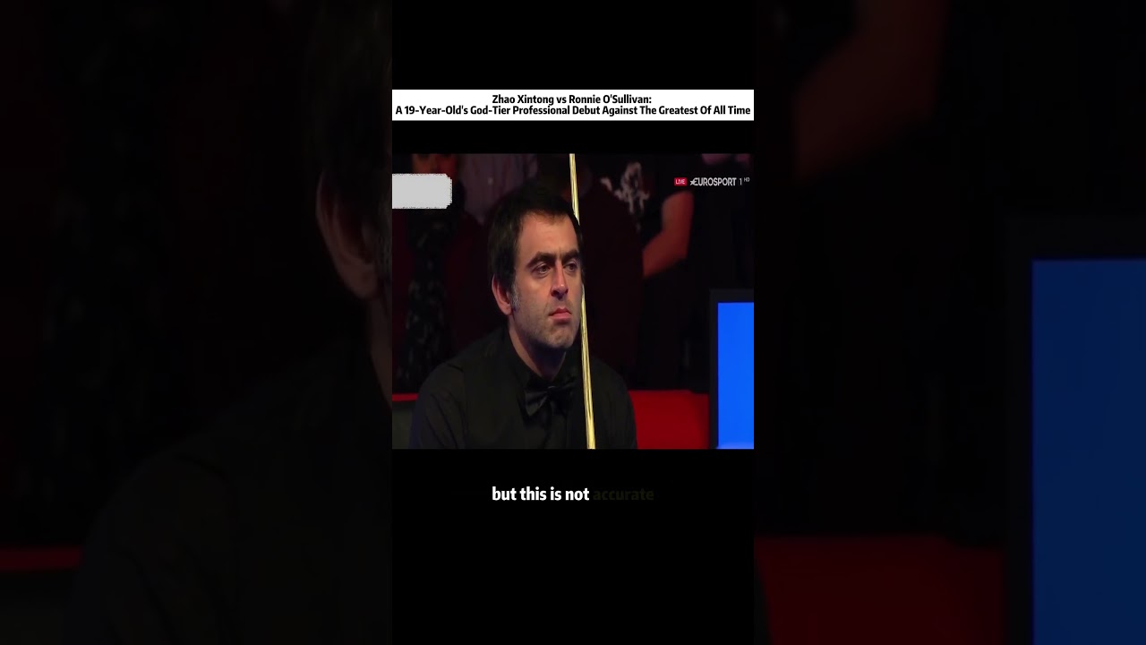 19YO Zhao Stuns Ronnie! Insane Middle Pocket!#snooker #zhaoxintong #ronnieosullivan #billiards #uk