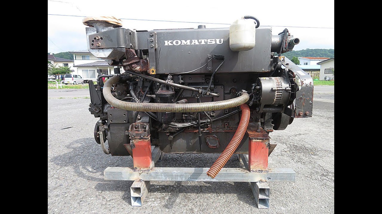 No.2132 コマツ 6M95A-1 230ps (2.91) Komatsu 【Used Marine Engine Amakusa Marina マリンエンジン 船舶エンジン あまくさマリーナ】
