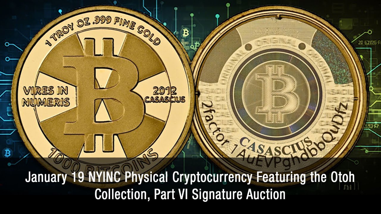 NYINC Physical Cryptocurrency Signature Auction 3133