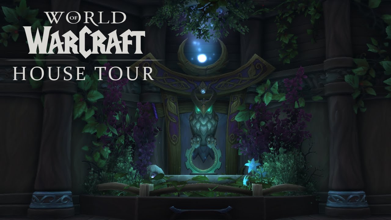 World of Warcraft WoW Housing WIP Preview | Night Elf Themed