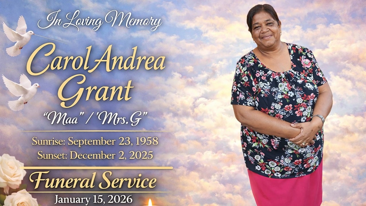 Interment for Carol Andrea Grant (Maa/Mrs. G) || January 15, 2026