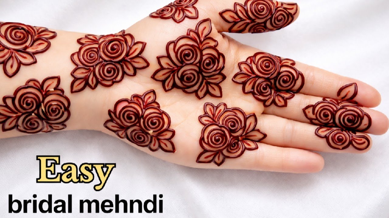 Very beautiful  mehndi design back hand 😍| simple mehndi design 