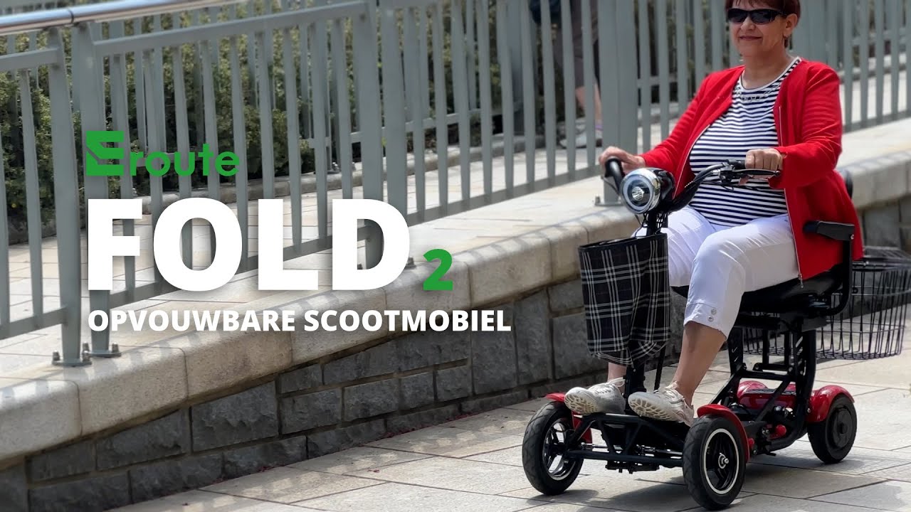 Eroute FOLD 2 Li-Ion – Compact en comfortabel – Elektrische opvouwbare scootmobiel voor senioren