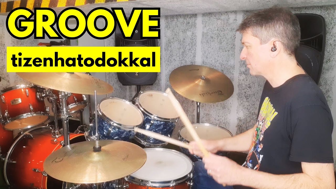 Doboktatás kezdőknek: groove tizenhatodokkal 6.